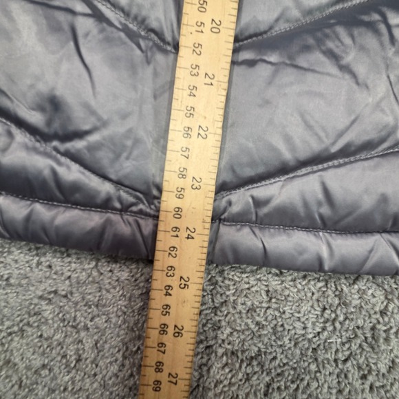 North Face Aconcagua 550 Down Puffer Jacket Women Medium Silver Quilted Gorpcore - Picture 13 of 14